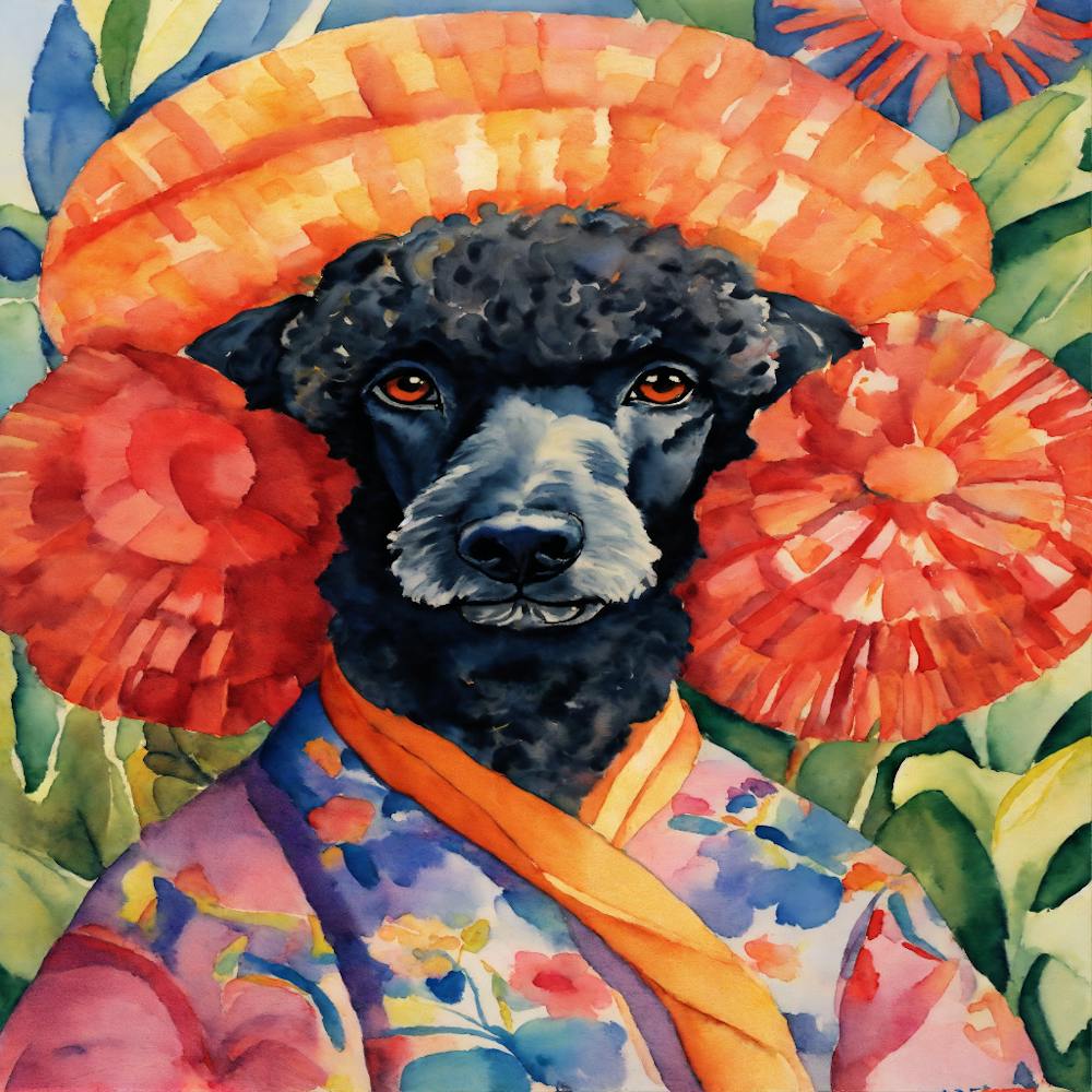 Poodle In A Hat