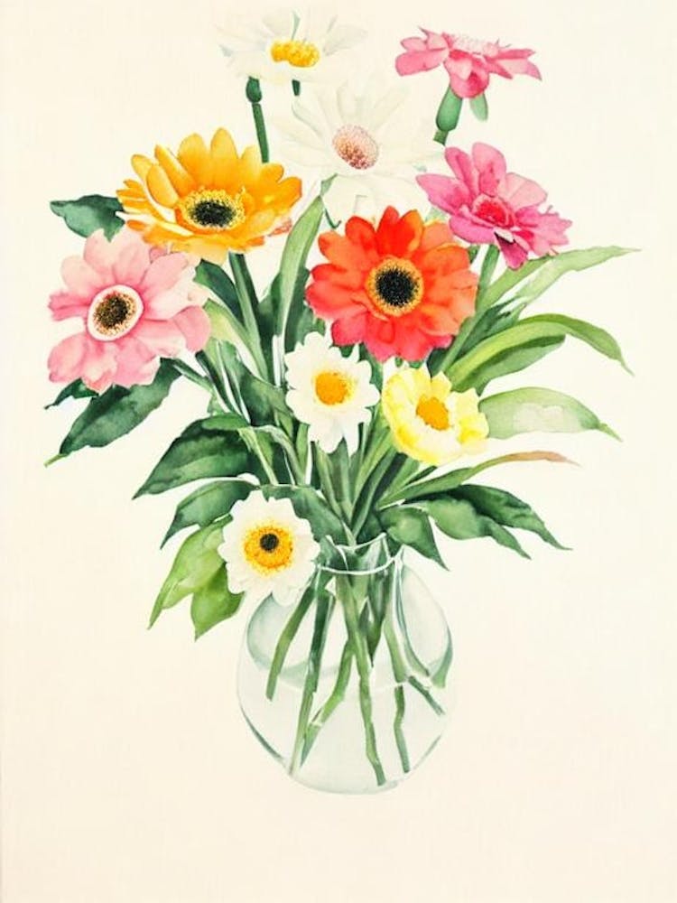 Gerberas 1 Vintage Flowers Flower