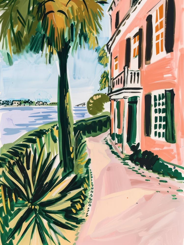 Travel Poster Happy Places Charleston 1