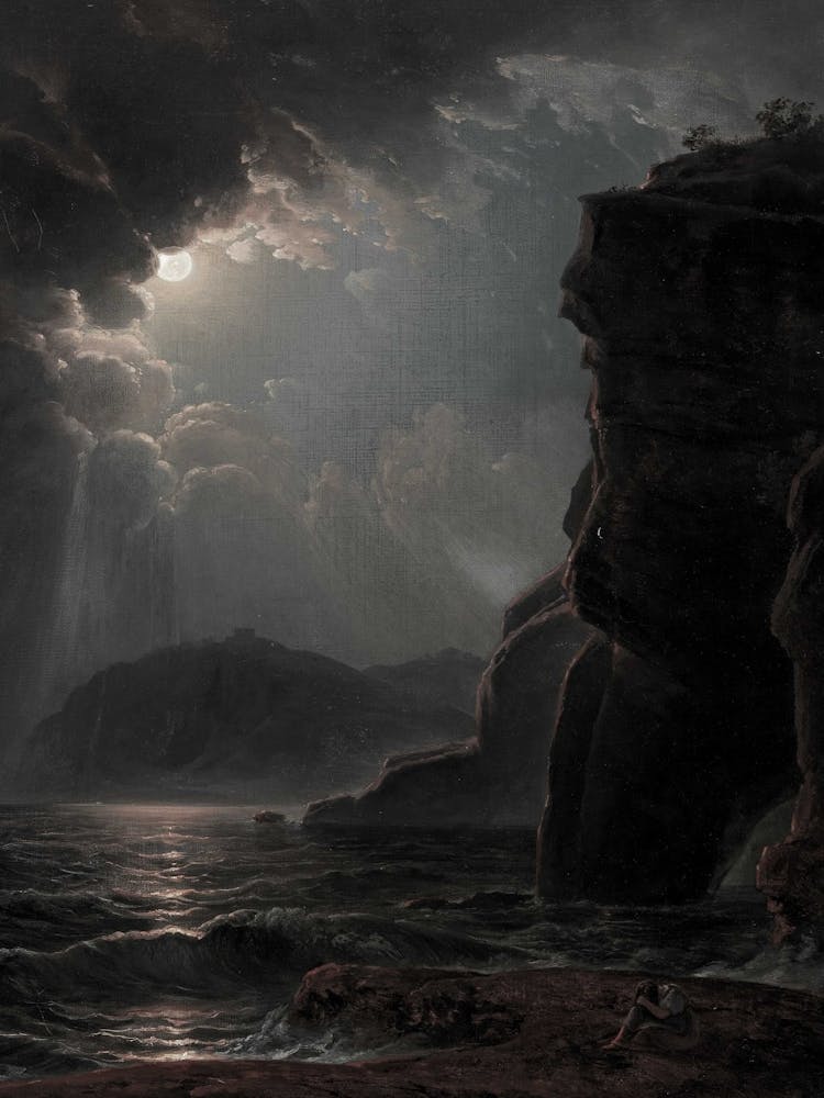 Moonlight Over The Ocean