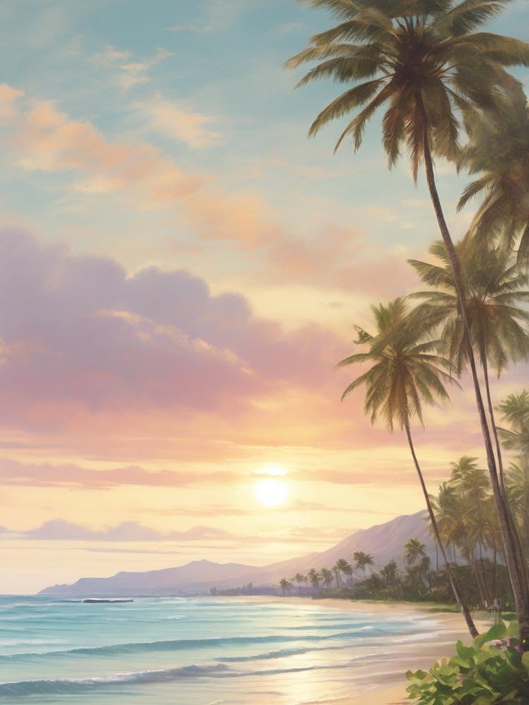 Sunset At The Beach 1