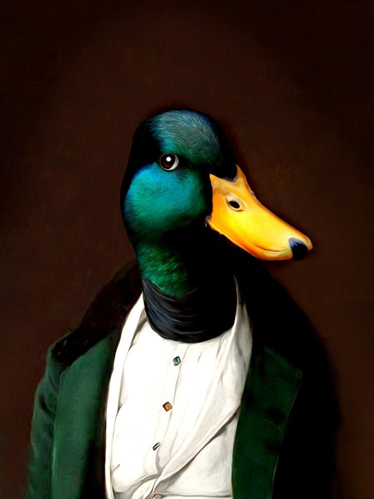 Gentleman Chuck The Duck Pet Portraits