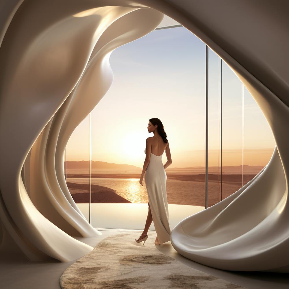 Woman In A White Dress 1