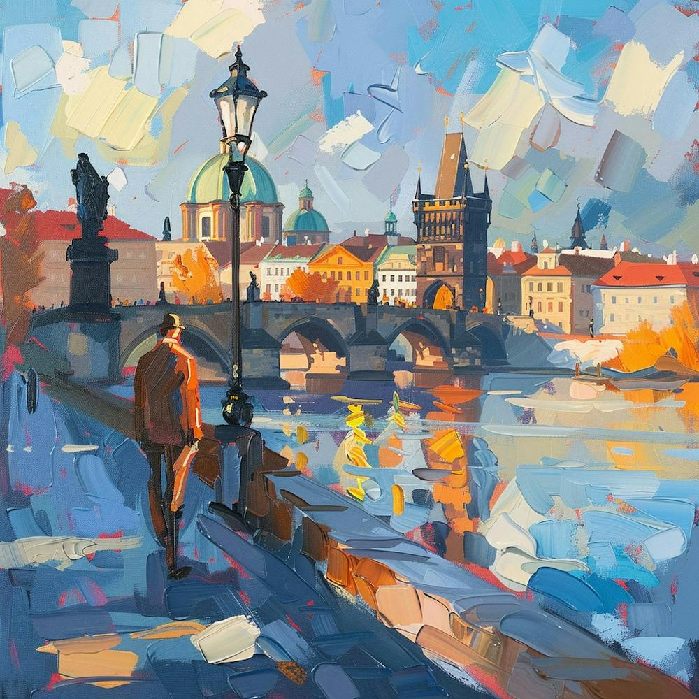 A Prague With Charles Bridge Oil Painting Illust 1720468046 1