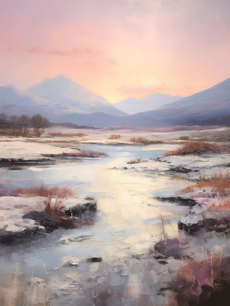 Dreamy Winter Painting Snowdonia National Park United Kingdom 2