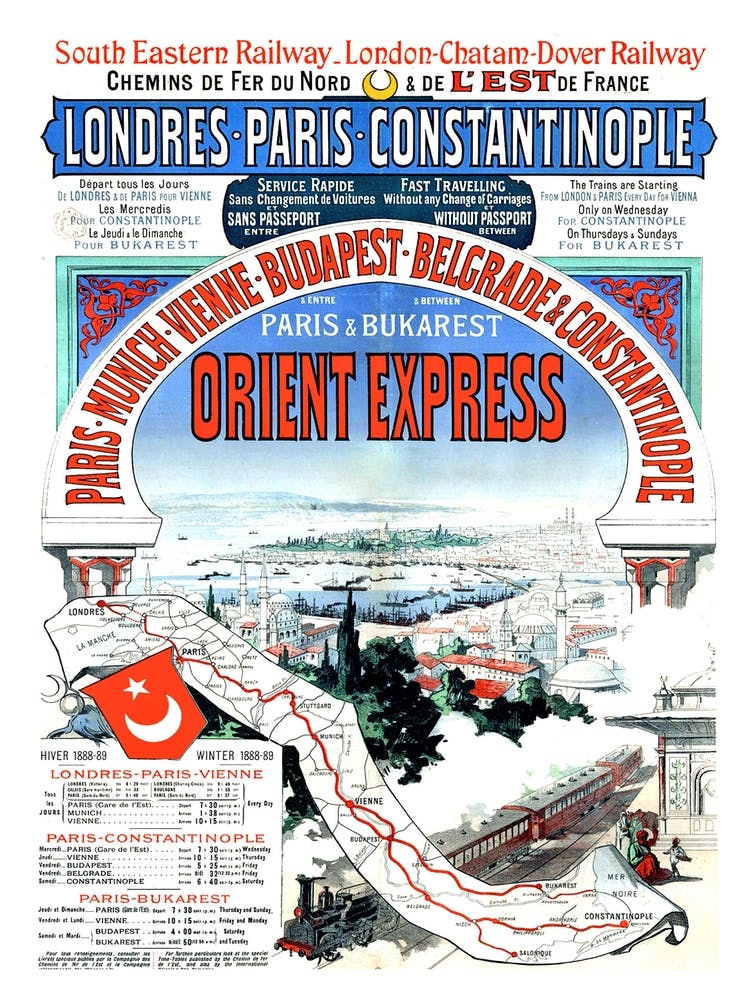 From Paris To Constantinople By Train