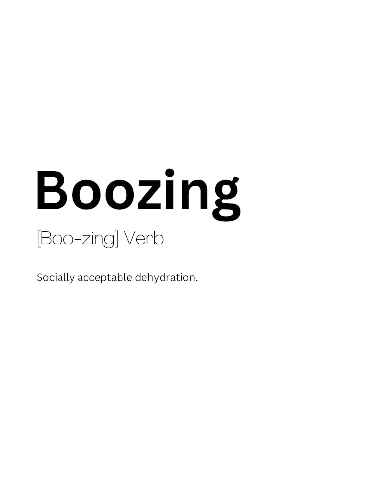 Boozing Definition Meaning