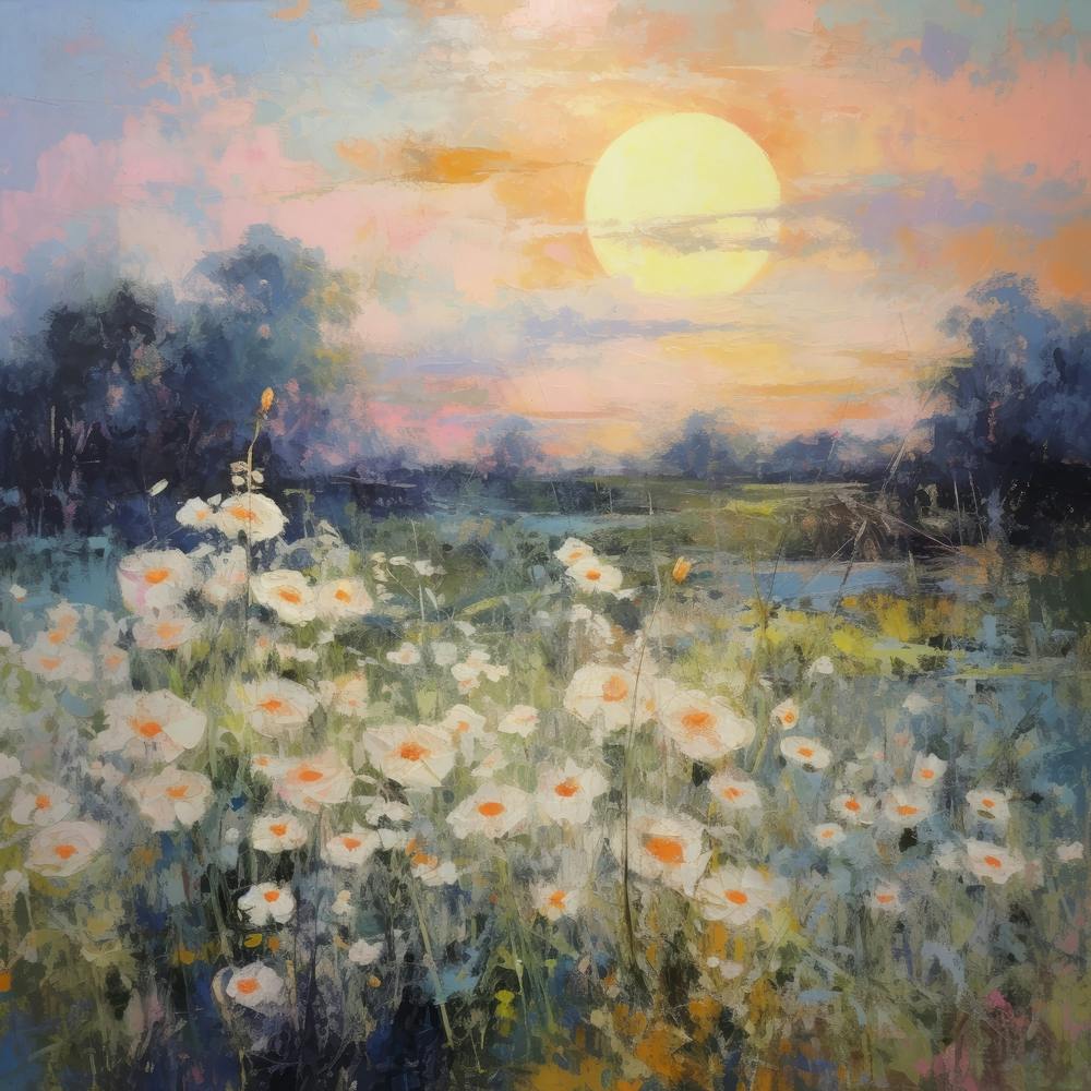 Sunset In The Meadow
