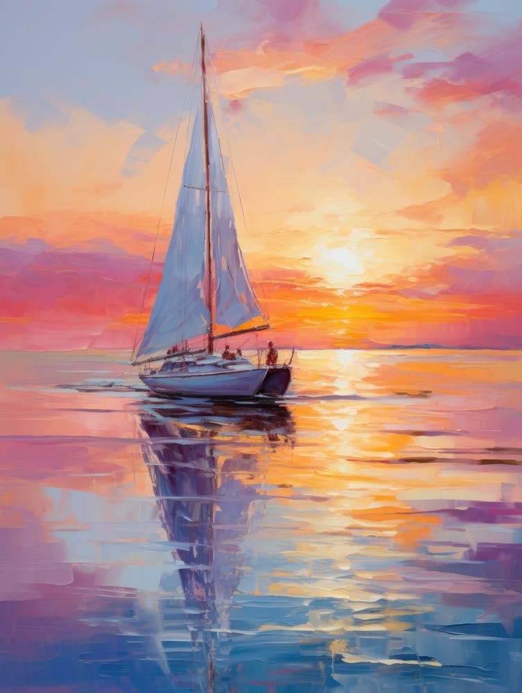Sailboat At Sunset 20