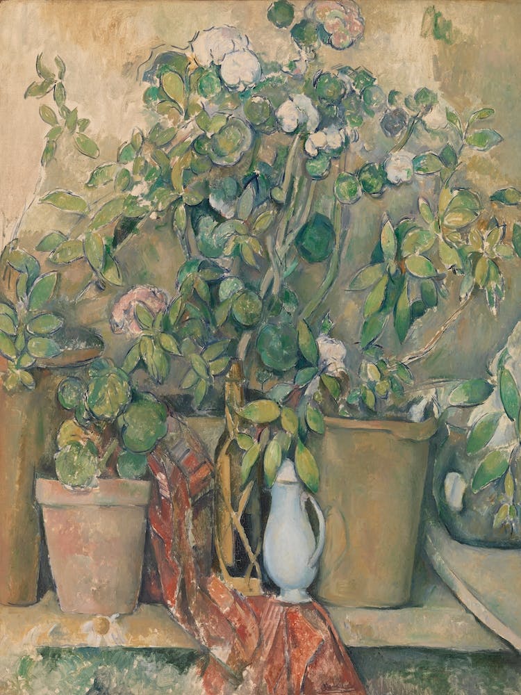 Terracotta Pots And Flowers, Paul Cézanne