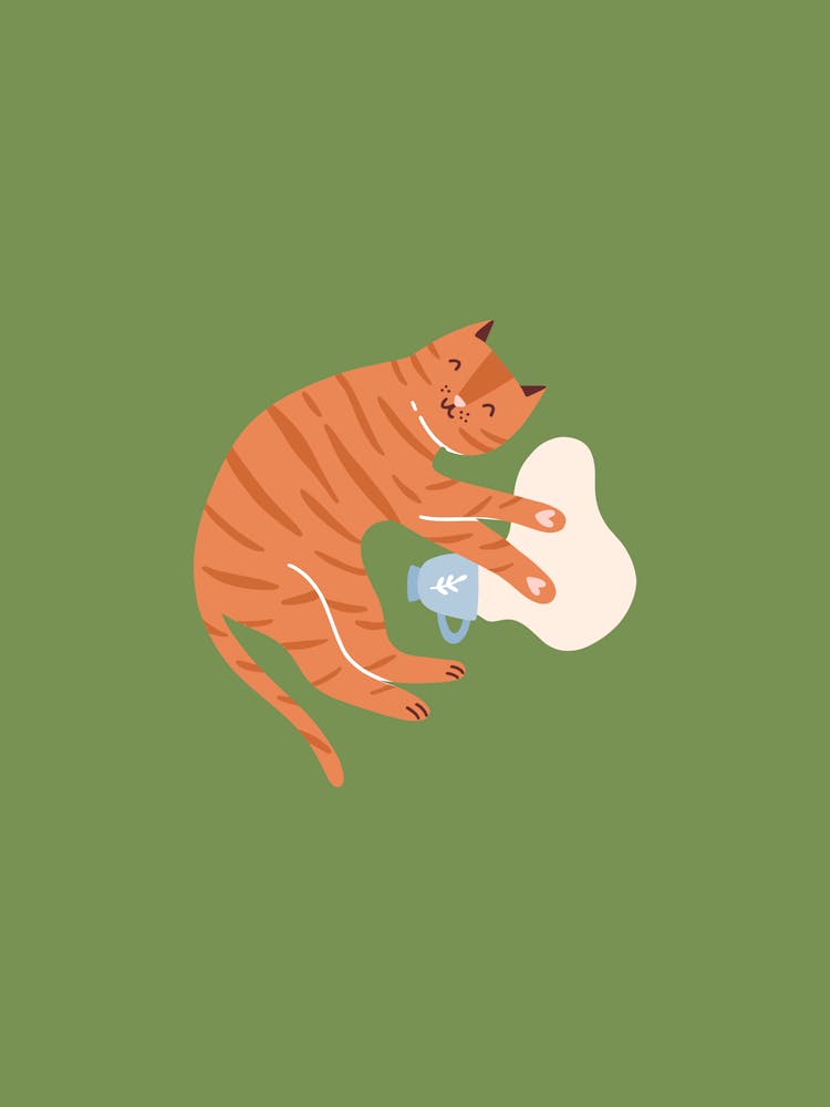 Cat Playing With A Mouse