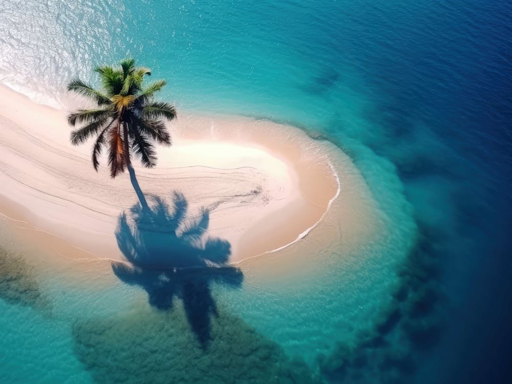 Palm Tree On The Beach