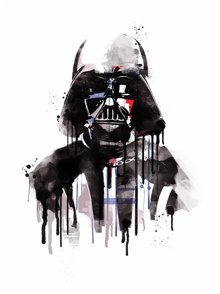 Darth Vader Watercolor
