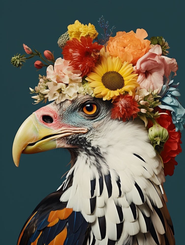 Bird With A Flower Crown Harrier 3