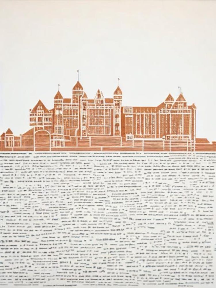 Heidelberg Castle Heidelberg Boho Landmark Illustration
