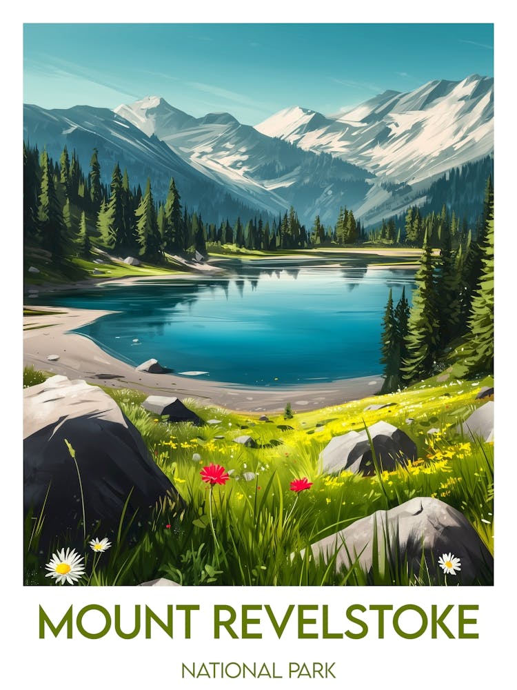 Affiche de voyage Mount Revelstoke National Park