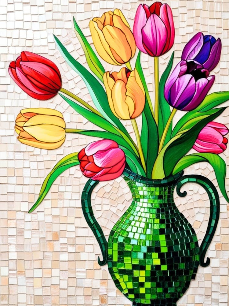 Tulips In A Vase 9