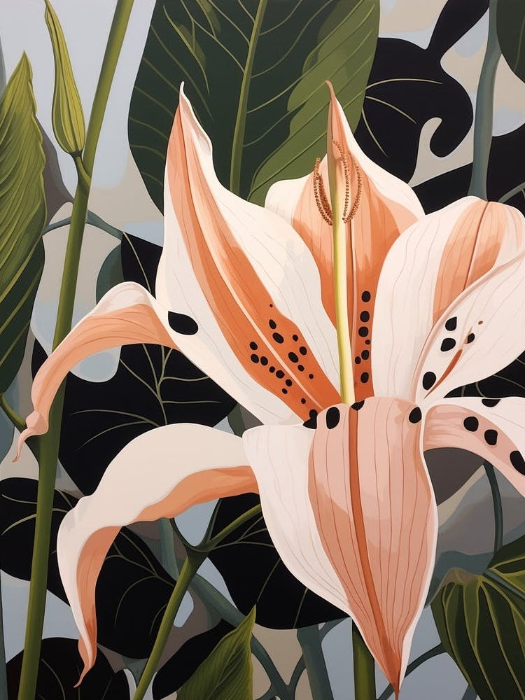 Flower Illustration Gloriosa Lily 1