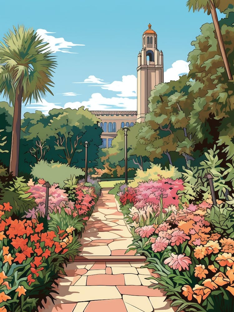 Bok Tower Gardens USA Illustration 2