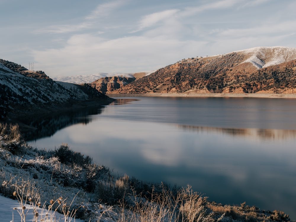 Echo Reservoir Utah Snowy Lake