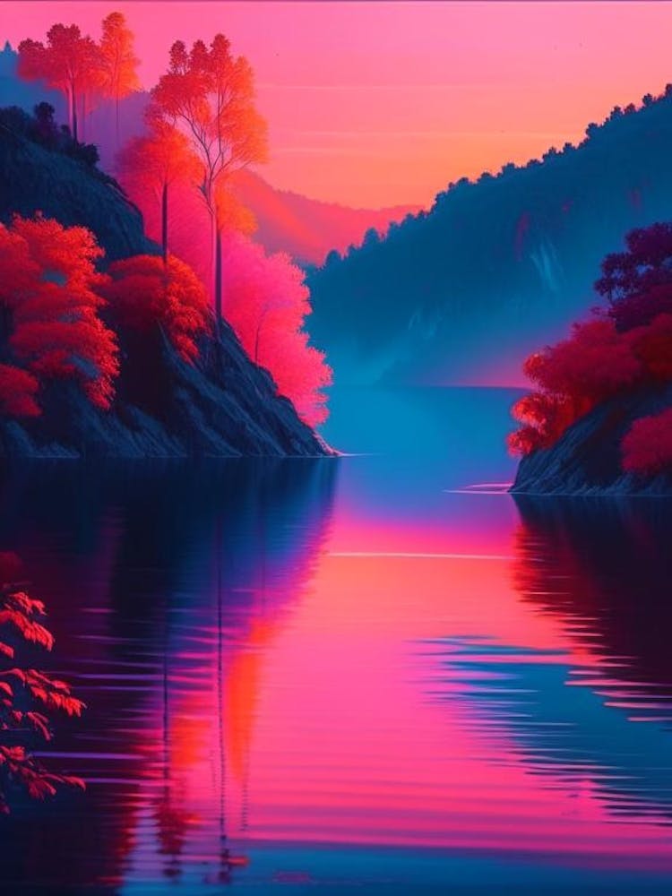 The Plitvice Lakes Dreamy Sunset 2