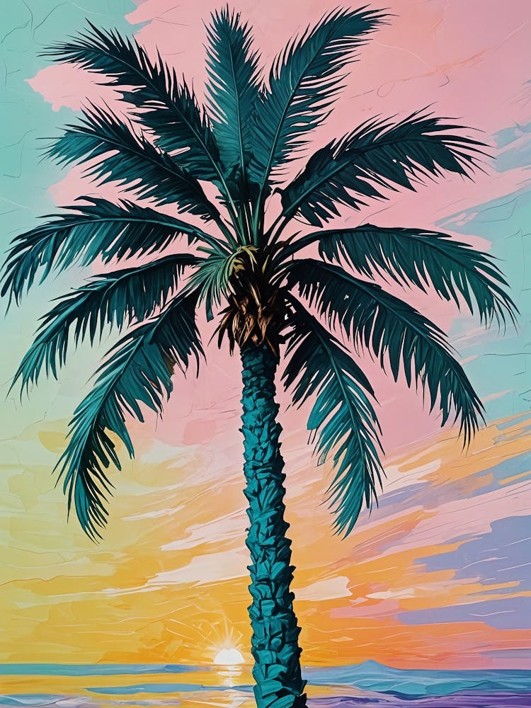 Sunset Palm Tree no2