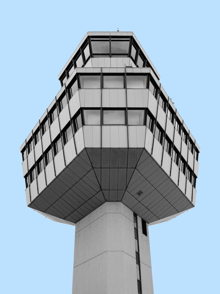 Architecture Brutalism Tegel Airport Control Tower