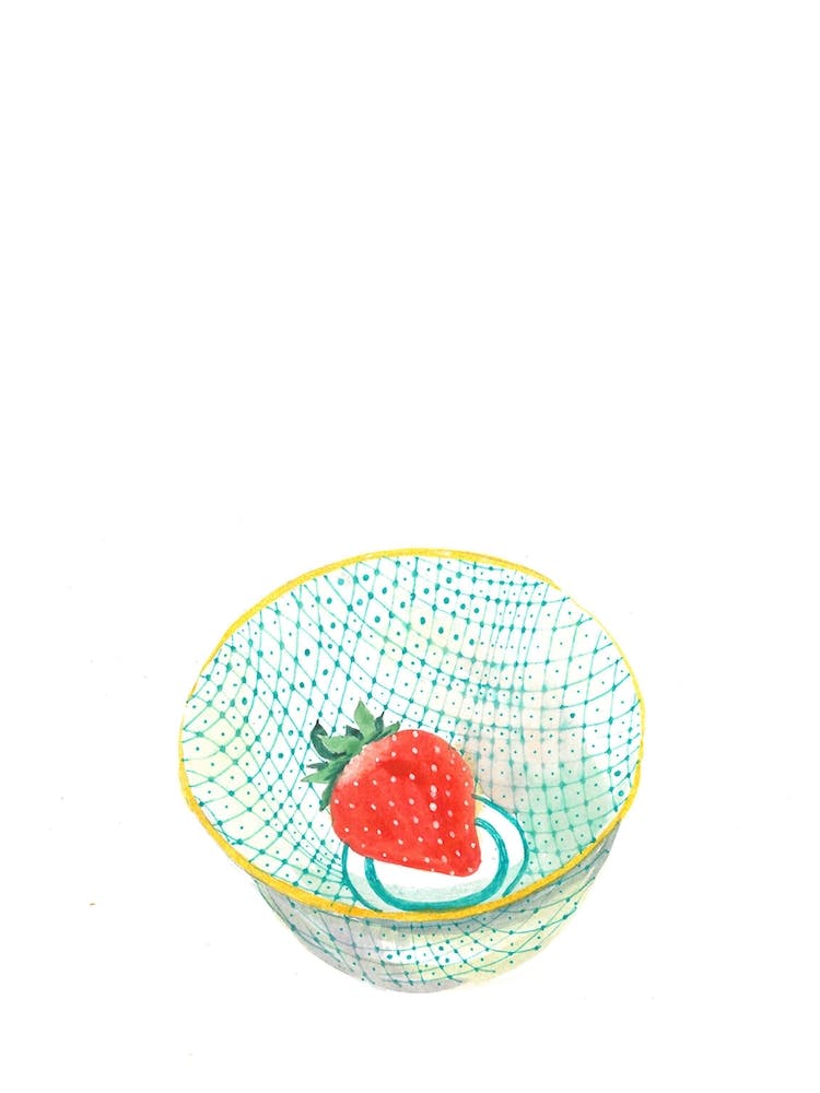 Strawberry In A Bowl