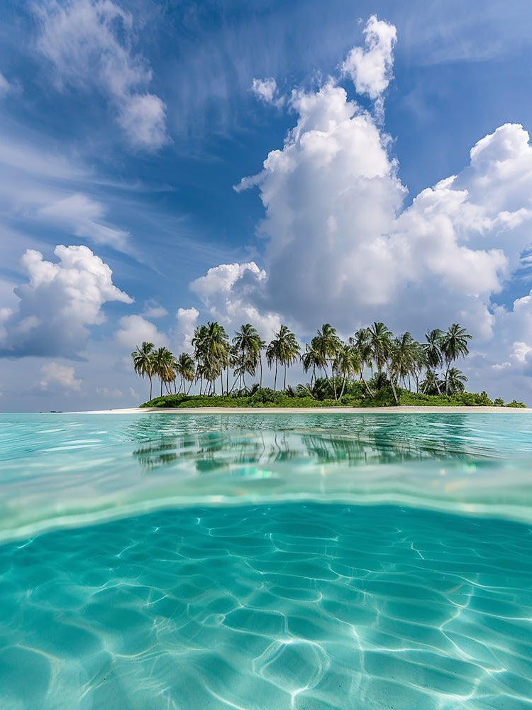 Tropical Island In The Maldives 1