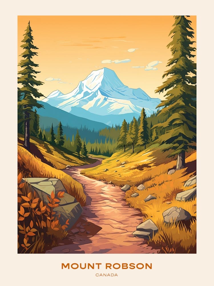 Mount Robson Provincial Park Canada 2 Hike Poster