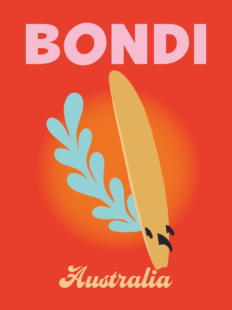 Bondi Australia Travel Print