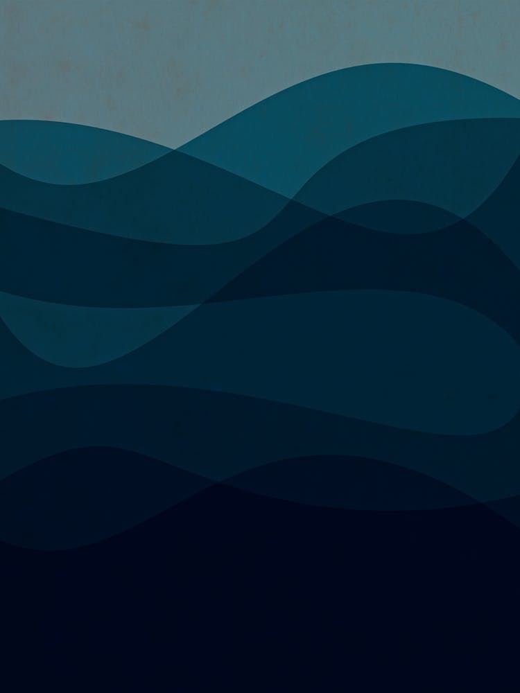 Blau Strukturierte Abstrakte See
