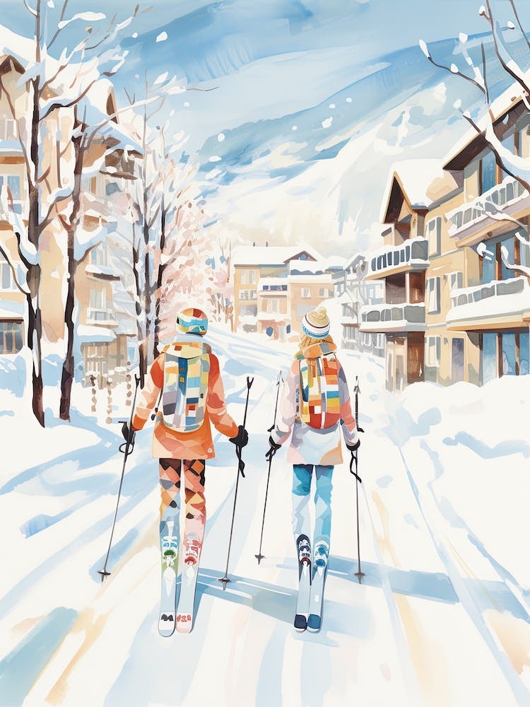 Telluride Ski Resort   Colorado Usa, Ski Resort Illustration 2