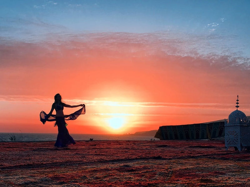 Sunset With A Belly Dancer in Marrakesh Morocco (Africa Series)