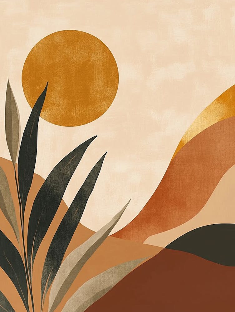 Desert Landscape Canvas Print