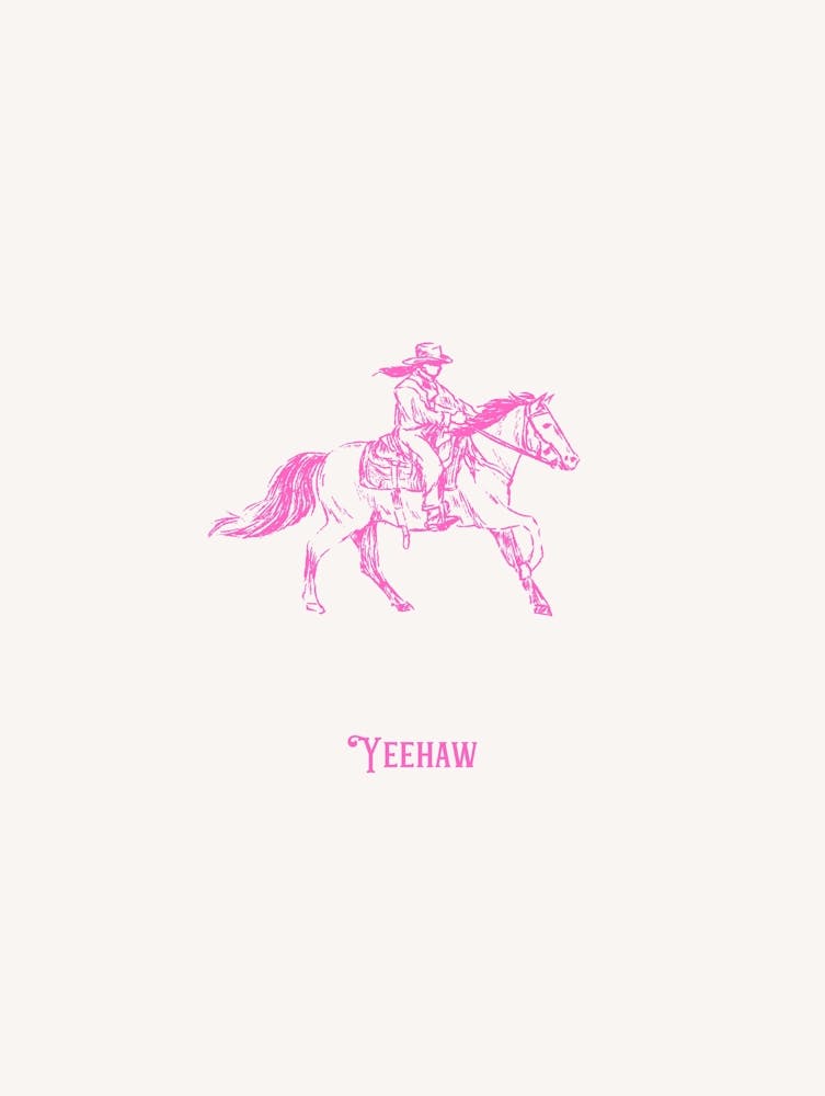 Yeehaw Cowboy Pink