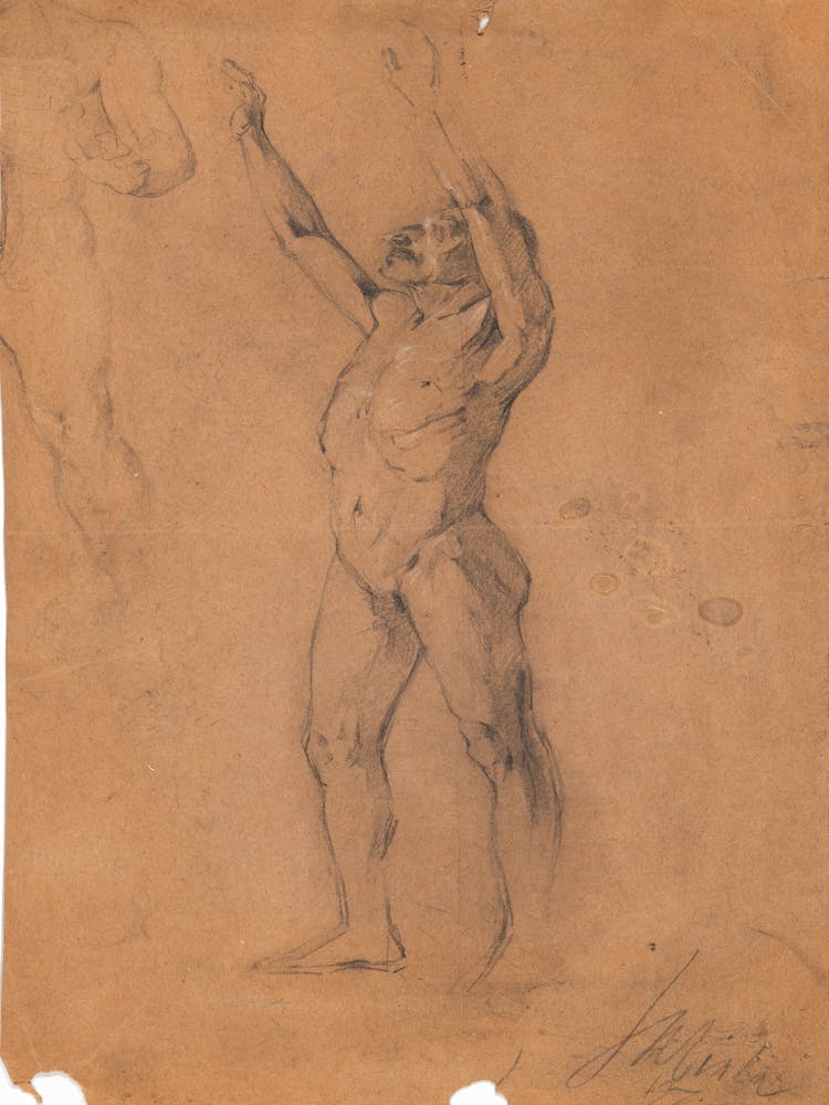 Study Sheet Male Nudes, Egon Schiele