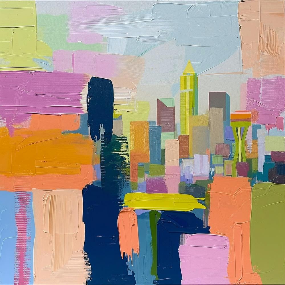 Abstract Travel Collection Seattle Washington 1