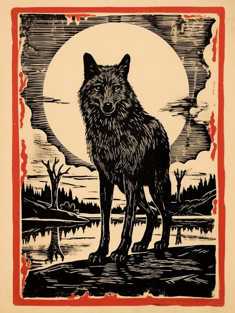 Steppe Wolf Tarot Card 4