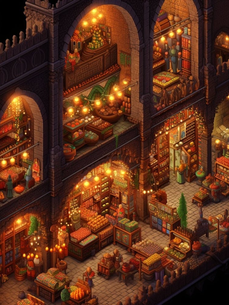 Spice Bazaar Pixel Art 5