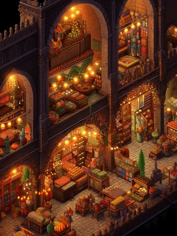Spice Bazaar Pixel Art 5