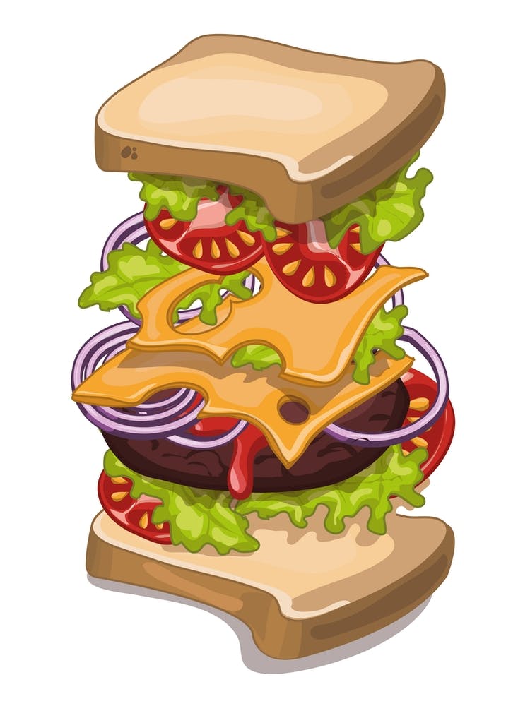 Cartoon Sandwich