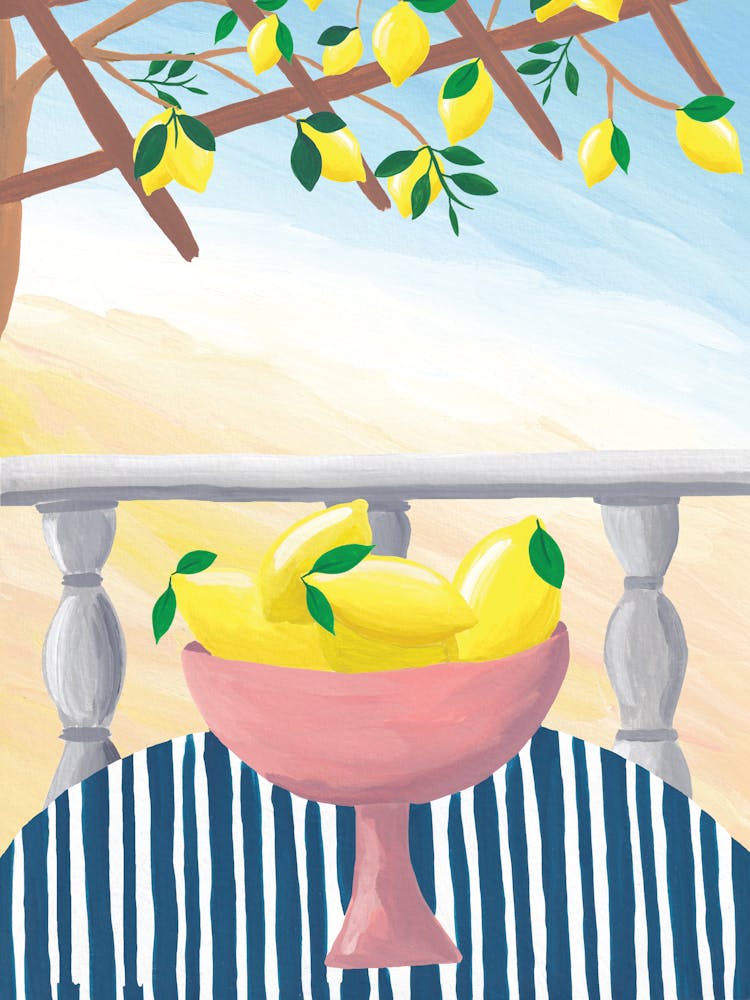 Lemons In A Bowl