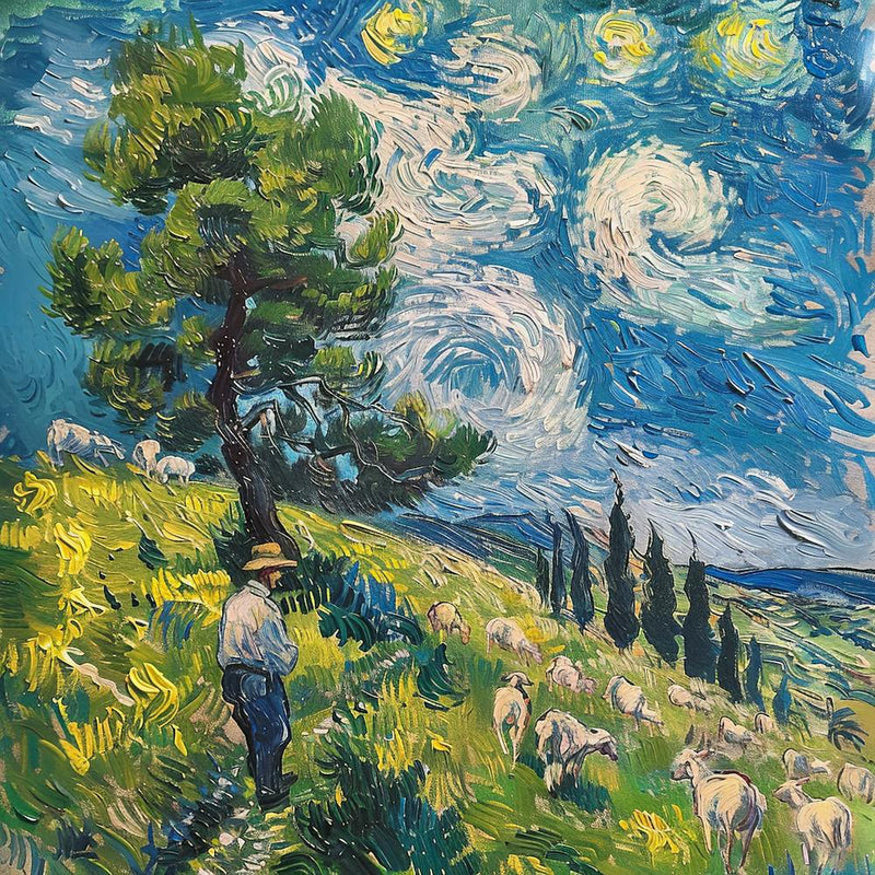 Van Gogh Style. Artesian Shepherds Series 3