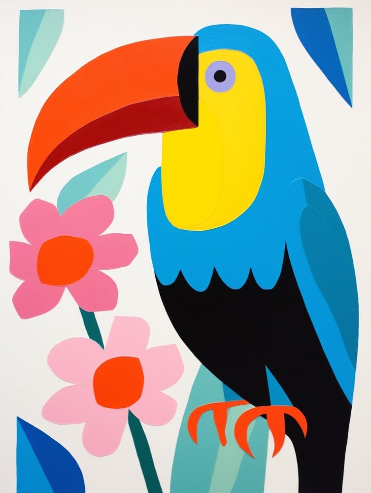 Colourful Kids Animal Art Toucan 5