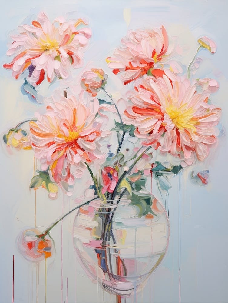Abstract Flower Painting Chrysanthemum 2