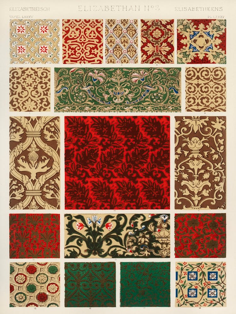 Vintage Pattern Illustration, Owen Jones