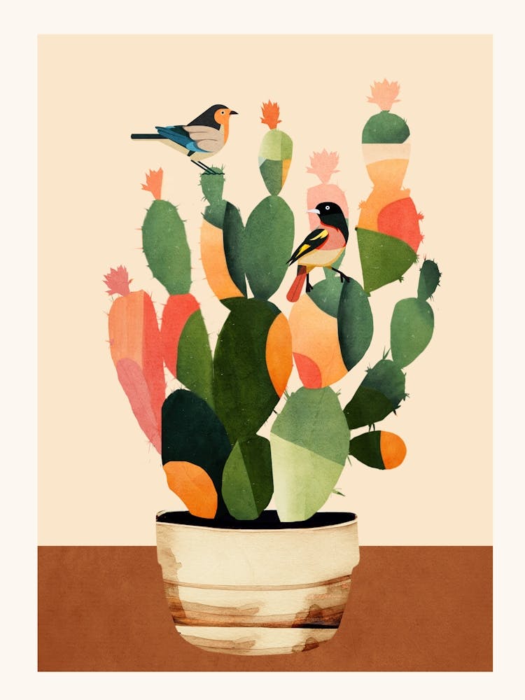 Cactus & Birds 2