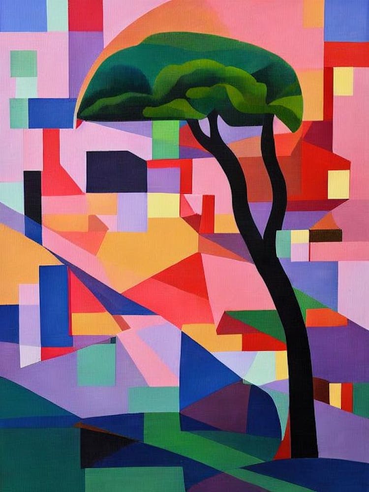 Cyprus Tree Cubist 1