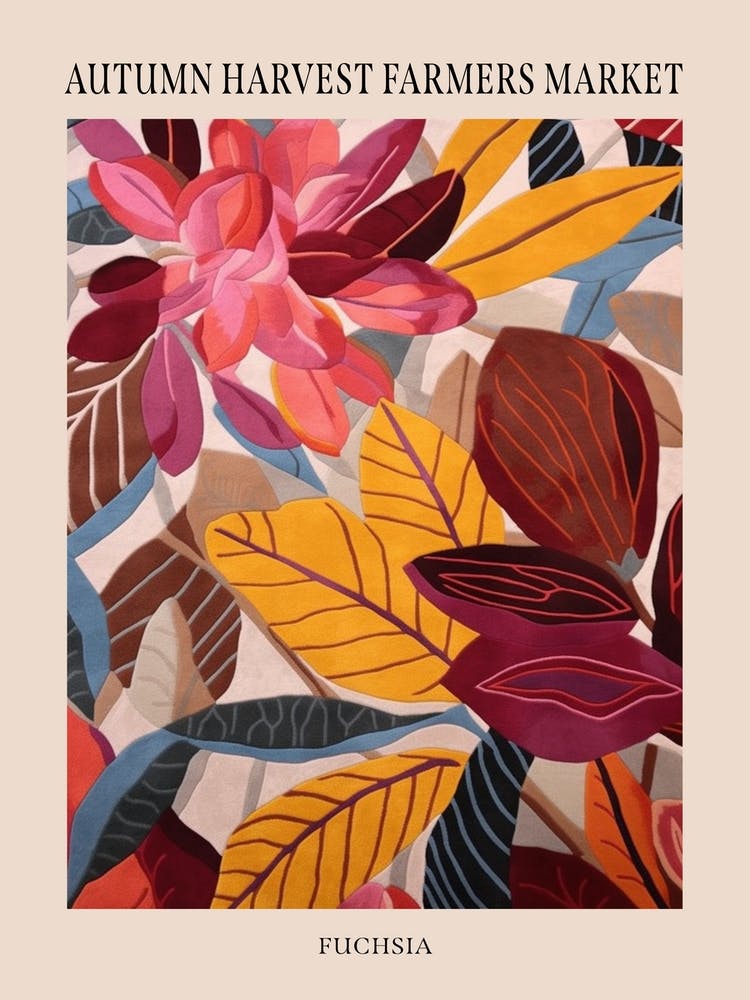 Fall Botanicals Fuchsia 1 Poster